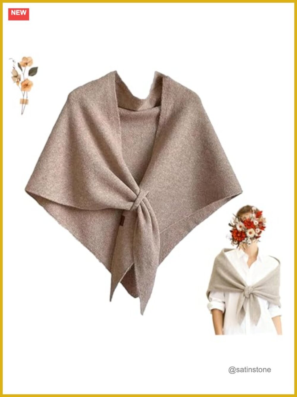 Women's Pashmina Knitted Shawl Cashmere Wrap Office Scarf